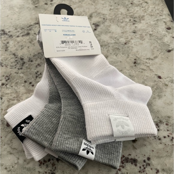 adidas Accessories - Adidas new 3 pair package of socks fits women size 5-10